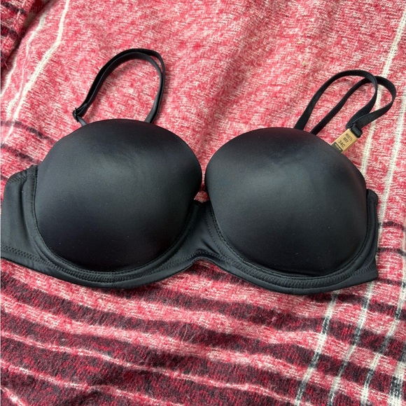 PINK Victoria's Secret Black Wear Everywhere Multi-Way Push-Up Bra New 34C - Picture 1 of 7